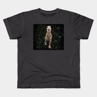 Vintage T Rex toy in space Kids T-Shirt